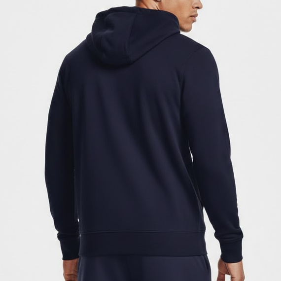 Under Armour Bluza Męska UA Rival Terry Granatowa – na suwak z kapturem