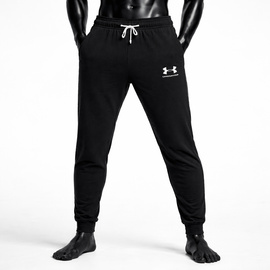 Under Armour Spodnie Męskie Rival Terry Jogger Czarne